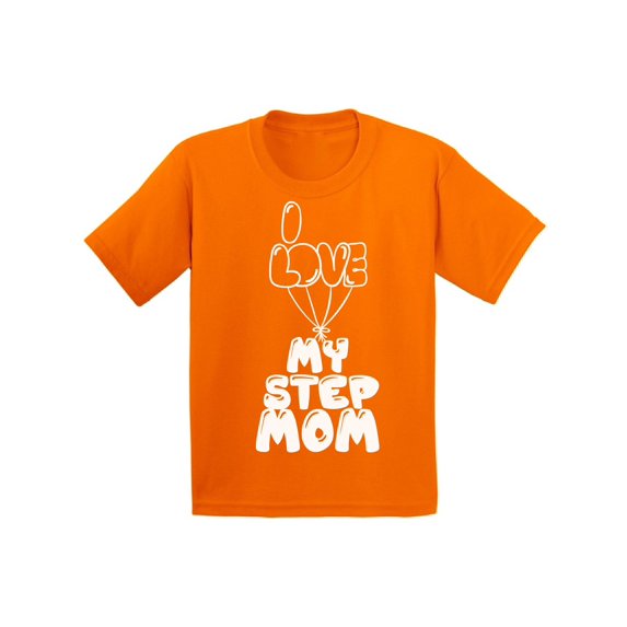 Awkward Styles I Love my Step Mom Youth T Shirt Step Parents Kids T-Shirt Mom Shirt I Love my Mom Shirt Best Mother Ever T Shirt Cute Shirt for Girls Boys T Shirt Kids Clothing Step Parents Gifts