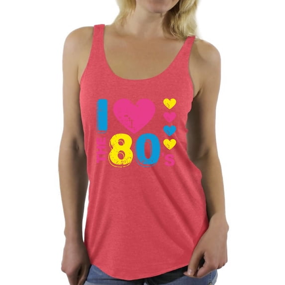 Awkward Styles I Love The 80's Racerback Tank Top for Women 80's Tank Top I Love The 80's Racerback Top Women 80's Party Sleeveless Shirt 80's Costumes for Women Funny 80's Gifts for Her 80's Outfit