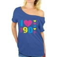 thumbnail image 1 of Awkward Styles I Love The 90s Off The Shoulder Tops T Shirt for Women 90s Fans T-Shirt 90s Women's Off the Shoulder Tops I Love the 90's Tee Shirt for Party 90s Disco Outfit for Women, 1 of 4
