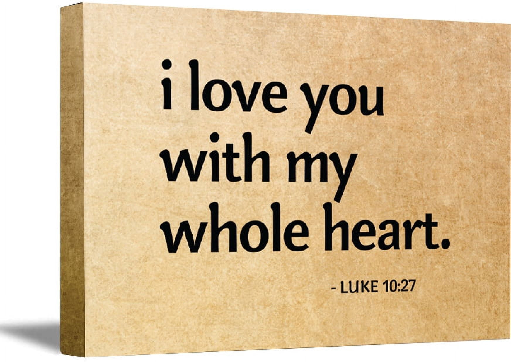 Awkward Styles I Love You With My Whole Heart Wall Decoration Bible ...