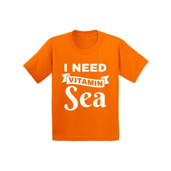 Awkward Styles I Need Vitamin Sea Youth Shirt Vacation Shirts for Kids Cute Summer Outfit Beach Party Gifts for Kids Vacay Mode Tshirt Summer Beach T-Shirt Funny Gifts for Summer Summer Party Outfit