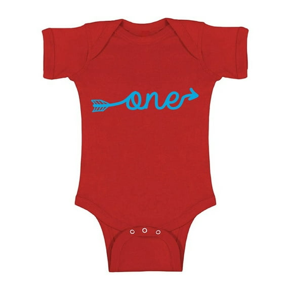 Awkward Styles I am One Bodysuit First Birthday One Piece Cute Baby Gifts Blue Clothes Funny One Piece Blue Arrow Bodysuit Birthday Baby Bodysuit Short Sleeve Gifts for 1 Year Old Birthday Gifts