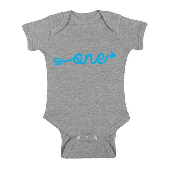 Awkward Styles I am One Bodysuit First Birthday One Piece Cute Baby Gifts Blue Clothes Funny One Piece Blue Arrow Bodysuit Birthday Baby Bodysuit Short Sleeve Gifts for 1 Year Old Birthday Gifts