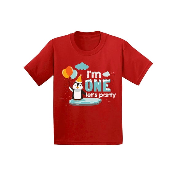 Awkward Styles I am One Shirts 1st Birthday Shirts Penguin T-shirts for Baby Boy Girl Penguin Shirt Baby Gifts 1st Birthday Party Kids Gifts Penguin Birthday Tshirt Penguin Gifts for Kids