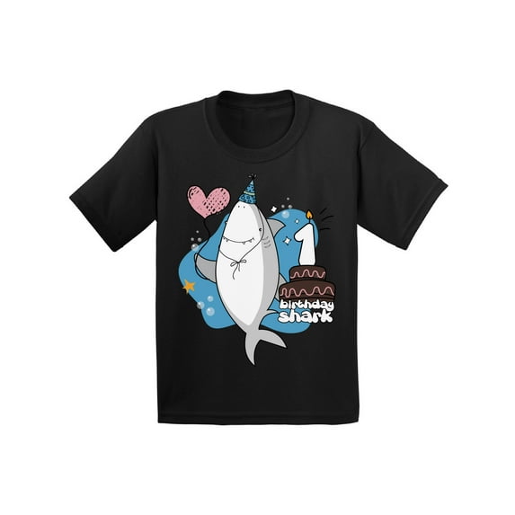 Awkward Styles I am One T-shirt for Infants Shark Shirts for Boys First Birthday Party Shark Lovers Shark Party Shark T Shirts for Girls Gifts for 1 Year Old Children First B Day T-Shirt for Kids