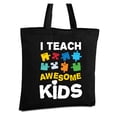 thumbnail image 1 of Awkward Styles I Teach Awesome Kids Tote Bag Autism Teacher Shopper Bag Gifts for Autism Teacher Special Education Support Awesome Teacher Reusable Canvas Bag Autism Awareness Gifts for Teacher, 1 of 5