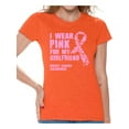 thumbnail image 1 of Awkward Styles I Wear Pink For My Girlfriend Women's Shirt Pink Ribbon Shirt for Girlfriend Cancer Gifts Breast Cancer Awareness Shirts Pink Women T Shirt I Wear Pink For My Girlfriend, 1 of 4