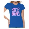 thumbnail image 1 of Awkward Styles I Wear Pink For My Mom Ladies Shirts Cancer Shirt Pink T Shirt for Ladies Cancer Survivor Shirt I Wear Pink For My Mom Tshirt Breast Cancer Awareness Shirt Support T-Shirt, 1 of 4