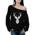thumbnail image 1 of Awkward Styles I'd Rather be Hunting Off The Shoulder Sweatshirt Deer Hunter Off Shoulder Sweater for Mom I Love Deer Hunting Oversized Sweater Hunting Clothes I Would Rather be Hunting Sweatshirt, 1 of 4