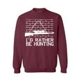 thumbnail image 1 of Awkward Styles I'd Rather be Hunting Unisex Crewneck Hunter Sweater for Men I Love Hunting Crewneck for Women Hunting Clothes I Would Rather be Hunting Crewneck Hunters Gifts Sweater for Hunter, 1 of 5
