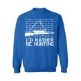 thumbnail image 1 of Awkward Styles I'd Rather be Hunting Unisex Crewneck Hunter Sweater for Men I Love Hunting Crewneck for Women Hunting Clothes I Would Rather be Hunting Crewneck Hunters Gifts Sweater for Hunter, 1 of 5