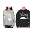 thumbnail image 1 of Awkward Styles I'll Be Your Wife I'll Be Your Husband Couple Sweatshirts Valentine's Day Future Husband Gift Future Wife Gift Matching Couple Sweaters Engagement Sweatshirts for Couples Wedding Party, 1 of 5