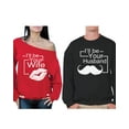 thumbnail image 1 of Awkward Styles I'll Be Your Wife I'll Be Your Husband Couple Sweatshirts Valentine's Day Future Husband Gift Future Wife Gift Matching Couple Sweaters Engagement Sweatshirts for Couples Wedding Party, 1 of 5