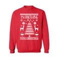 thumbnail image 1 of Awkward Styles I'm Dreaming of a Wine Christmas Sweater Christmas Sweatshirt Wine Christmas Sweater Wine Christmas Sweatshirt for Men and for Women Wine Christmas Holiday Sweatshirt Xmas Wine Party, 1 of 5