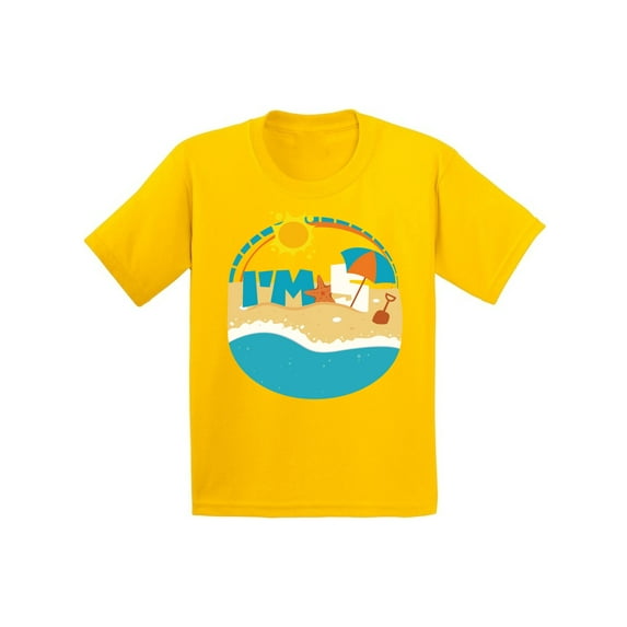 Awkward Styles I'm Five Shirt Youth Shirt 5th B Day Party Youth Shirt Clothes Holiday Gift Cute Shirt Beach Shirt for Boys 5th Birthday Shirt for Girls Gifts for 5 Year Old Birthday Kids 5th Birthday