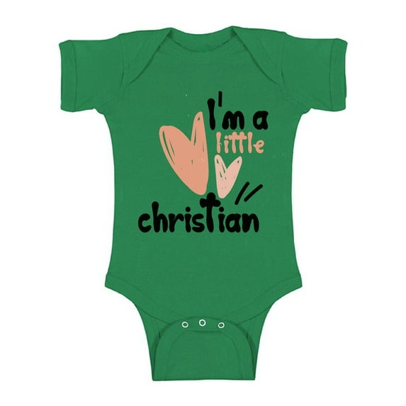 Awkward Styles I'm a Little Christian Bodysuit for Newborn Baby Birthday Gifts for 1 Year Old Cute Baby Boy Baby Girl Religious Clothing Gifts for God Lover Christian One Piece Top