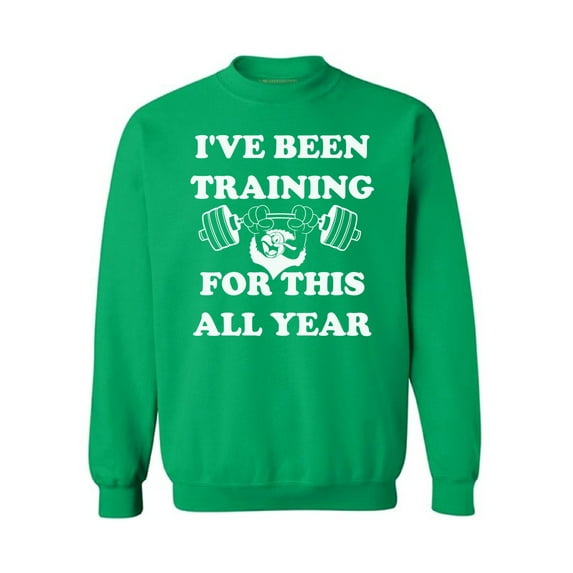 Awkward Styles I've Been Training for this All Year Sweater Christmas Sweatshirt Thanksgiving Holiday Sweatshirt Thanksgiving Turkey Funny Christmas Sweater Party Xmas Gifts Funny Thanksgiving