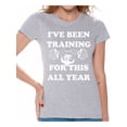 thumbnail image 1 of Awkward Styles I've Been Training for this All Year T-Shirt Christmas Shirts for Women Thanksgiving Shirts Thanksgiving Turkey Women's Holiday Top Funny Thanksgiving Dinner Shirt Tacky Party Xmas, 1 of 4