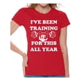 thumbnail image 1 of Awkward Styles I've Been Training for this All Year T-Shirt Christmas Shirts for Women Thanksgiving Shirts Thanksgiving Turkey Women's Holiday Top Funny Thanksgiving Dinner Shirt Tacky Party Xmas, 1 of 4