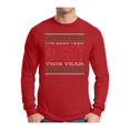 thumbnail image 1 of Awkward Styles I've Been Very Naughty This Year Christmas Xmas Sweater Long Sleeve T-Shirt for Men, 1 of 4