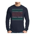 thumbnail image 1 of Awkward Styles I've Been Very Naughty This Year Christmas Xmas Sweater Long Sleeve T-Shirt for Men, 1 of 4