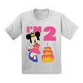thumbnail image 1 of Awkward Styles Infant Shirt Minnie Steamboat Willie Baby Mickey I'm Birthday Girl Tshirt for Girls Age 2 Years Cotton T-shirts 6M 12M 18M 24M Graphic Tee, 1 of 3