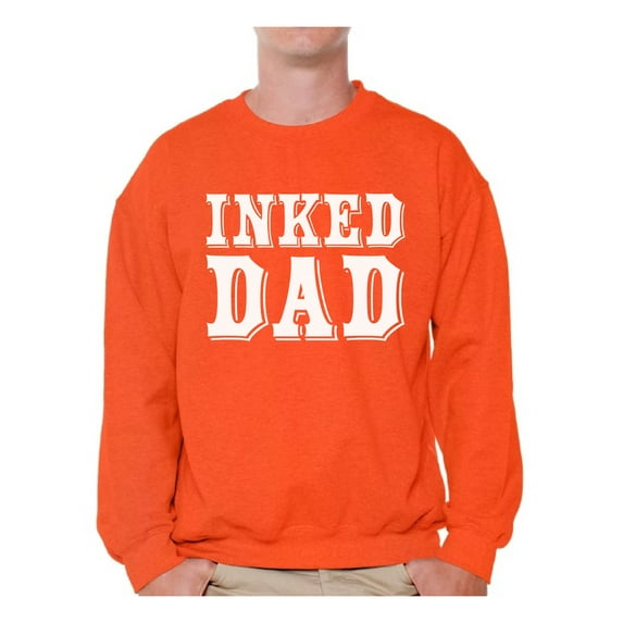 Awkward Styles Inked Dad Sweatshirt for Men Tattooed Dad Sweater Best Dad Ever Sweater Dad Sweatshirt Gifts for Cool Dad Tatted Dad Crewneck Amazing Gifts for Dad Proud Father
