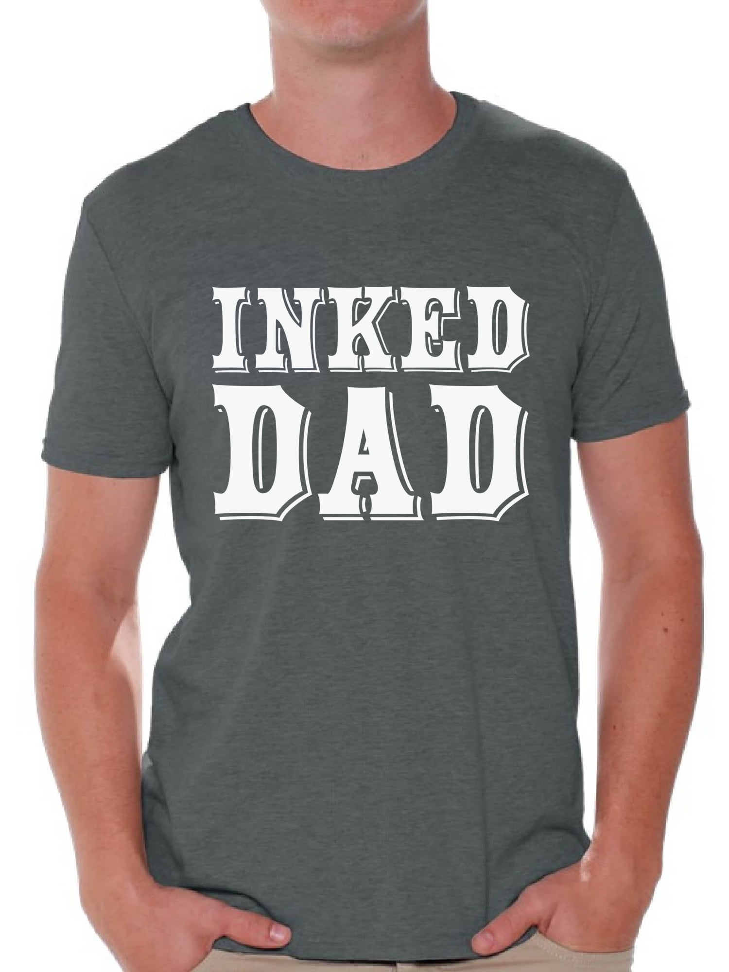 Awkward Styles Inked Dad Tshirt for Men Tattooed Dad Shirt Tatted Dad T ...