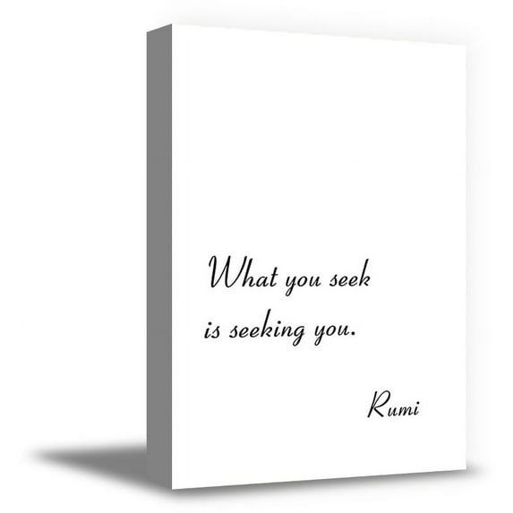 Awkward Styles Inspirational Wall Canvas Motivational Rumi Wall Quotes Motivational Wall Prints Spiritual Quotes Wall Art What You Seek is Seeking You Inspirational Wall Decor