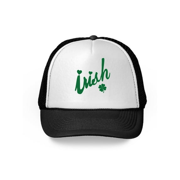 Awkward Styles Irish Baseball Hat St. Patrick's Day Trucker Hat Four Leaf Clover Mesh Cap Irish Gifts Saint Patrick's Day Accessories Cute Irish Gifts Irish American Baseball Cap Irish Pride Hat