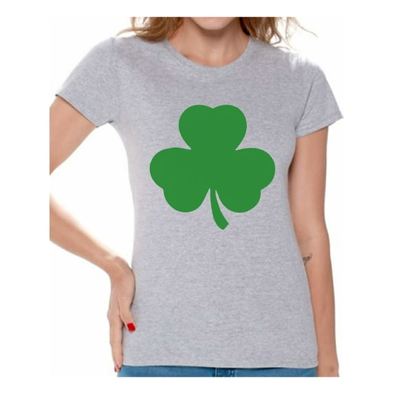Awkward Styles Irish Clover Shirt Womens St. Patricks Day Shirt Irish Pride St Patricks Day Tee Irish Gifts for Her St Paddy's Day Outfit Lucky Shamrock Shirts for Women Irish American Shamrock Shirt