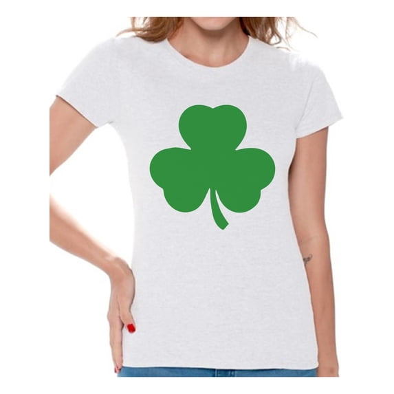 Awkward Styles Irish Clover Shirt Womens St. Patricks Day Shirt Irish Pride St Patricks Day Tee Irish Gifts for Her St Paddy's Day Outfit Lucky Shamrock Shirts for Women Irish American Shamrock Shirt