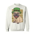 thumbnail image 1 of Awkward Styles Irish Crewneck Top Pug in Green Hat Sweatshirts Paddys Day, 1 of 5