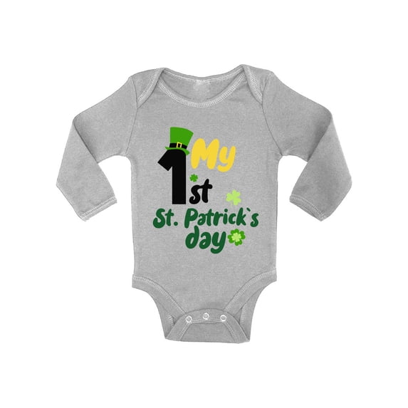 Awkward Styles Irish Day Bodysuit My First St Patrick's Day Baby Romper Paddys Day