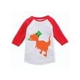 thumbnail image 1 of Awkward Styles Irish Dinosaur Youth Raglan St. Patrick's Day Jersey Shirt Irish Gifts for Kids Girls Saint Patrick Outfit St. Patrick Tshirt for Boys Dinosaur Jersey Shirt Irish Baseball Shirt, 1 of 4