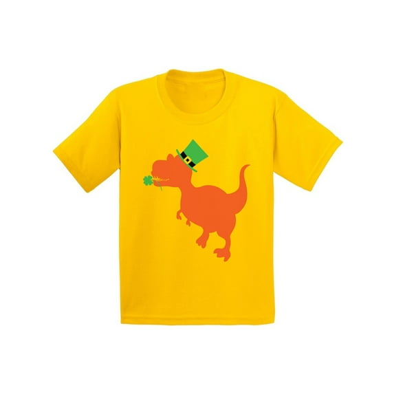 Awkward Styles Irish Dinosaur Youth Shirt St. Patrick's Day T Shirt Saint Patrick Tshirt Kids St. Patrick's Day Outfit Irish Shirt Dinosaur T Shirt for Kids Cute Irish Gifts for Boys and Girls