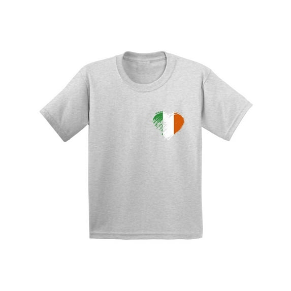 Awkward Styles Irish Heart Pocket Shirt St. Patrick's Day T-Shirts for Kids Irish Flag Patriots Shirts Lucky Irish Gifts for Boys and Girls Irish American Outfit St. Paddy's Tshirt Irish Heritage