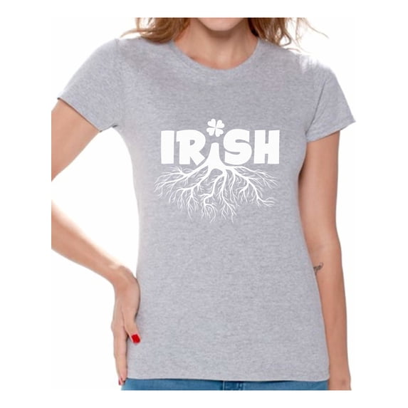 Awkward Styles Irish Root Shirts for Women St Patricks Day T Shirt for Women Irish Family Celebration St Patrick's Day Shirt for Women Irish Tree Shirt Perfect for St Patrick's Day Gifts