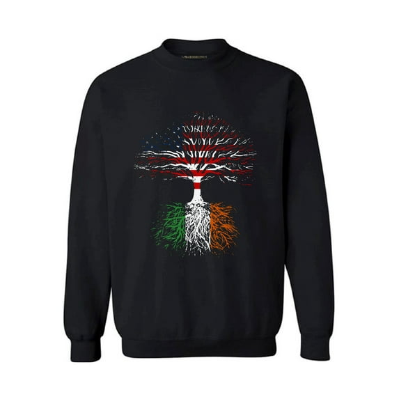 Awkward Styles Irish Roots Sweatshirt Irish Heritage Sweaters for Men and Women Proud To Be Irish American National Flag Sweatshirts Irish Flag Gifts American Flag Gifts St. Patrick's Day 2018