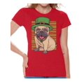 thumbnail image 1 of Awkward Styles Irish T-Shirt Pug in Green Hat T Shirts for Women Paddys Day, 1 of 4