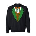 thumbnail image 1 of Awkward Styles Irish Tuxedo Sweatshirt Funny Leprechaun Suit Sweater for Men and Women Irish Gifts for St. Patrick's Day St. Paddy's Tuxedo Proud To Be Irish American Sweatshirts Lucky Shamrock Gifts, 1 of 5