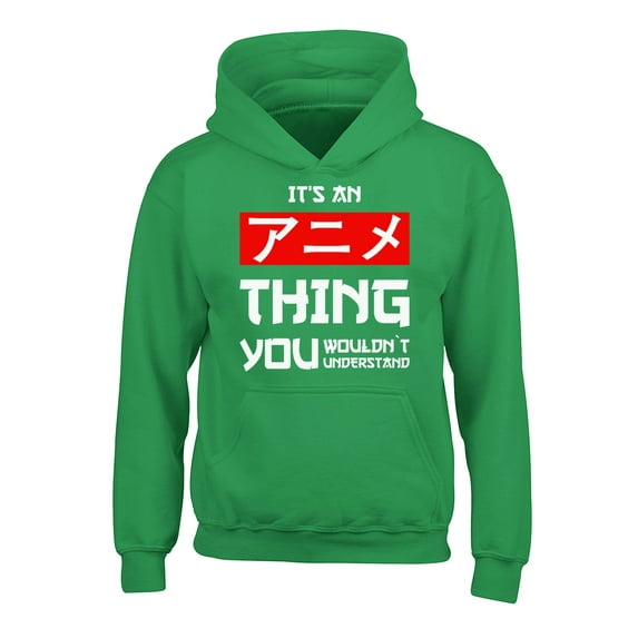 Awkward Styles It's An Anime Thing You Wouldn't Understand Hoodies for Kids Anime Hooded Youth Sweatshirt Japanese Animation
