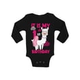 thumbnail image 1 of Awkward Styles It's My First Birthday Bodysuit Birthday Llama Baby Romper Birthday Girl, 1 of 4