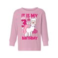 thumbnail image 1 of Awkward Styles It's My Third Birthday Long Sleeve Shirt Birthday Llama Toddler T-shirt Birthday Girl, 1 of 4