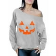 thumbnail image 1 of Awkward Styles Jack-O'-Lantern Off Shoulder Sweatshirt Jack-O Lantern Pumpkin Oversized Sweater for Women Halloween Baggy Sweatshirt Halloween Holiday Gifts for Her Cute Halloween Outfit for Women, 1 of 4