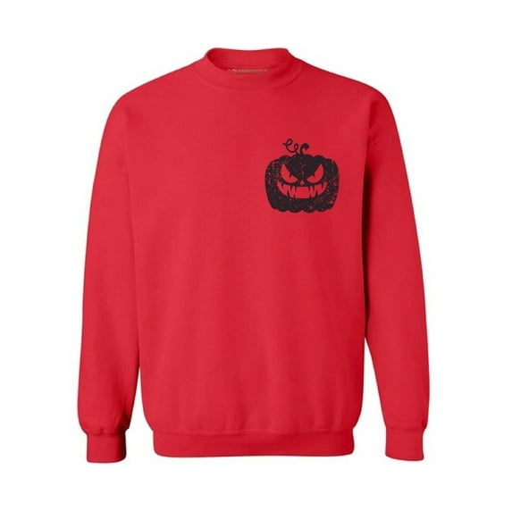 Awkward Styles Jack-O'-Lantern Pumpkin Pocket Sweatshirt Halloween Sweater for Women Men's Halloween Sweatshirt Spooky Gifts Halloween Pumpkin Sweater Gifts for Halloween Pumpkin Face Sweatshirt
