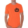 thumbnail image 1 of Awkward Styles Jack-O'-Lantern Pumpkin Pocket Tshirt Halloween Pumpkin T Shirt Halloween Shirt for Men Gifts for Halloween Spooky Shirt Scary Pumpkin Tshirt Men's Halloween T-Shirt Pumpkin Face Shirt, 1 of 4
