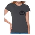 thumbnail image 1 of Awkward Styles Jack-O'-Lantern Pumpkin Pocket Tshirt Halloween Pumpkin T Shirt Halloween Shirt for Women Funny Gifts for Halloween Spooky Shirt Scary Pumpkin Tshirt Women's Halloween T-Shirt, 1 of 4