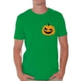thumbnail image 1 of Awkward Styles Jack O'Lantern Pumpkin Shirt for Men Halloween Pumpkin Pocket Shirt for Men Spooky Pumpkin Face Tee Spooky and Easy Pumpkin Halloween Costume for Guys, 1 of 4