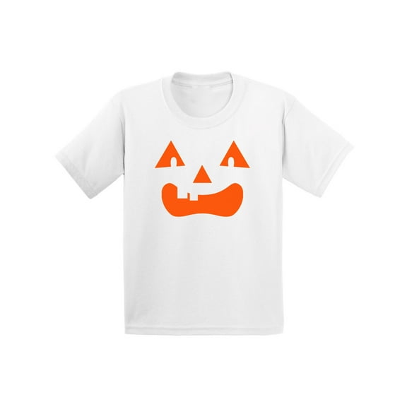 Awkward Styles Jack O'Lantern Pumpkin Shirts for Kids Halloween Pumpkin Graphic T-Shirt for Children Spooky Orange Pumpkin Tee Fun and Easy Halloween Costume for Kids